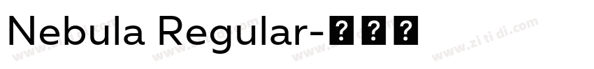 Nebula Regular字体转换